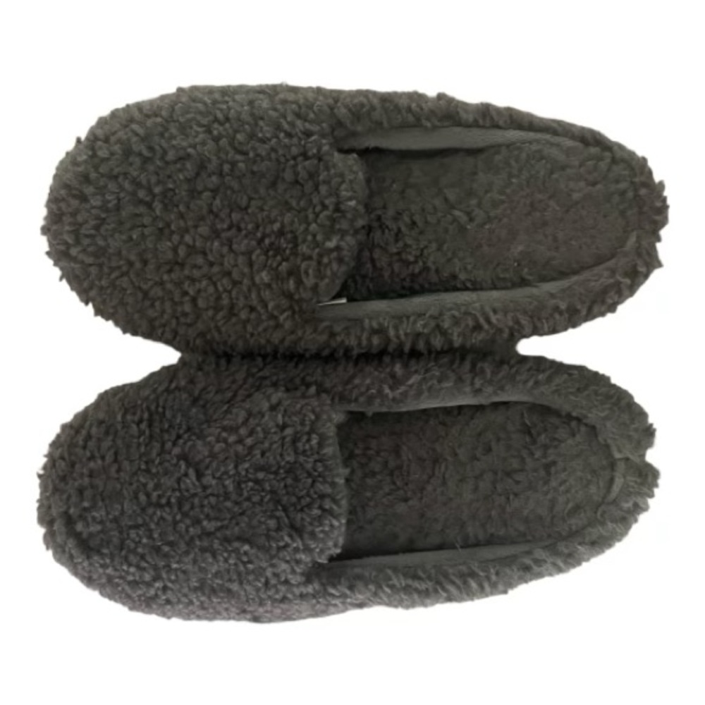 Faux Fur Gray Slippers